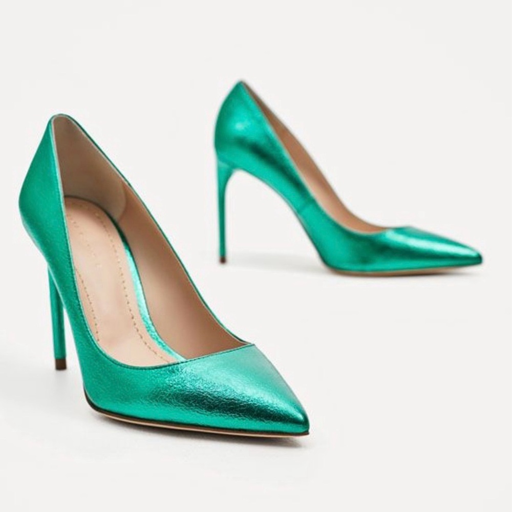Elegant Green Stiletto Heels